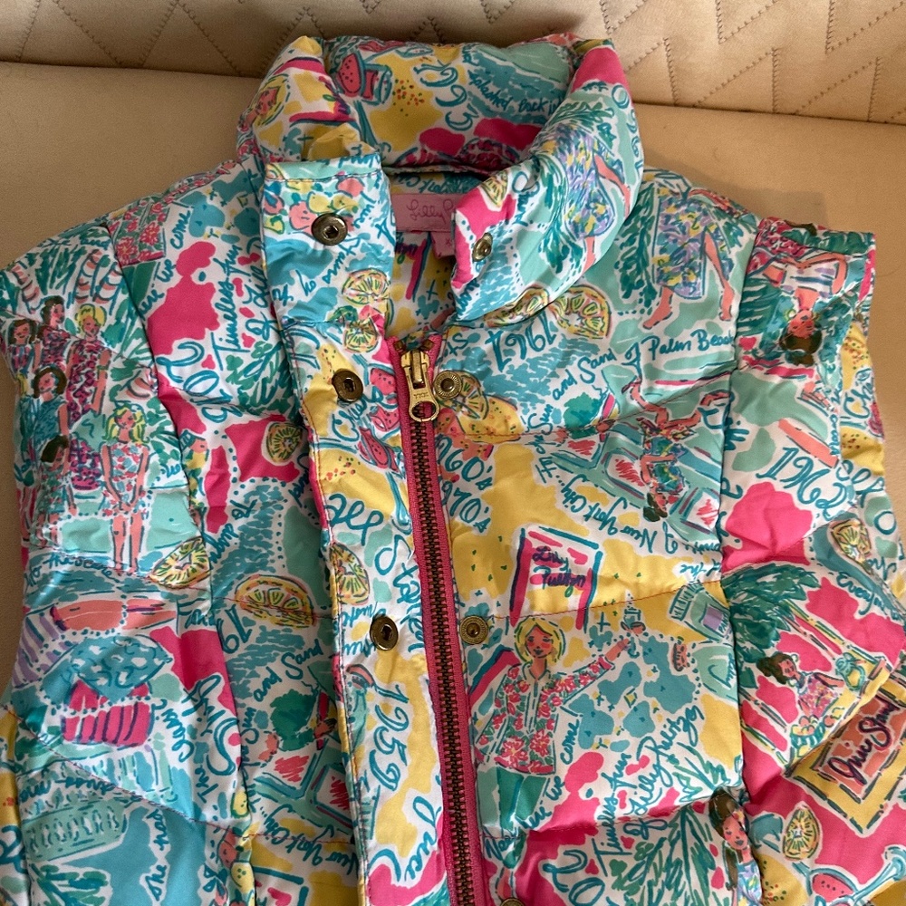 Lilly Pulitzer Puffer Vest XS (Lauren In the Beginning pattern)